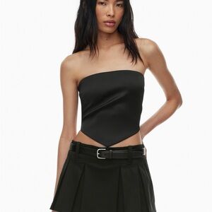 Aritzia Sunday Best BonBon satin tube top